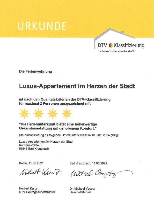 Luxus-Appartement Im Herzen Der Stadt Бад-Кройцнах Екстер'єр фото